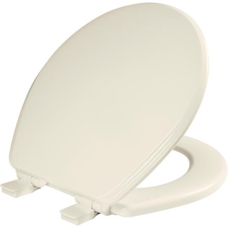 Bemis Ashland Round Closed-Front Toilet Seat and Lid with Quick Release Biscuit