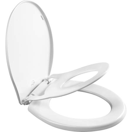 Bemis Little2Big Round Plastic Closed-Front Toilet Seat and Lid White