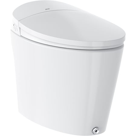 Bemis Sanctuary 1.28 GPF One Piece Elongated Toilet with Bottom Hand Lever - Bidet Seat Included White