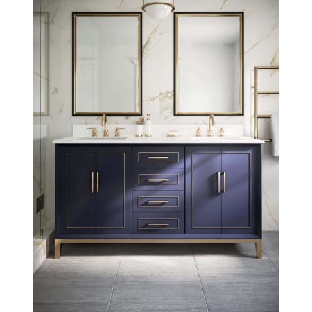 BEMMA Gracie 60" Free Standing Double Basin Vanity Set with Cabinet and Vanity Top