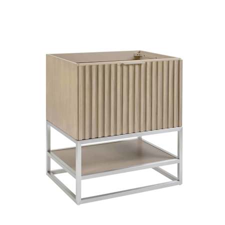 BEMMA Terra 30" Single Free Standing Vanity Cabinet Only - Less Vanity Top Cashmere Grey / Brushed Nickel Hardware