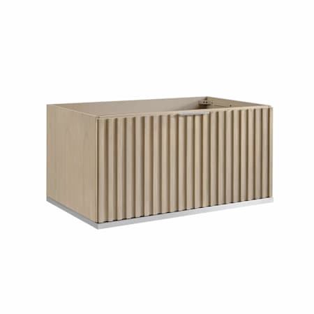 BEMMA Terra 36" Single Wall Mounted Vanity Cabinet Only - Less Vanity Top Cashmere Grey / Brushed Nickel Hardware