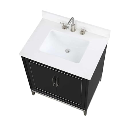 BEMMA Gracie 30" Quartz Vanity Top with Backsplash White Quartz