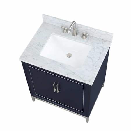 BEMMA Gracie 30" Marble Vanity Top with Backsplash Carrara Marble