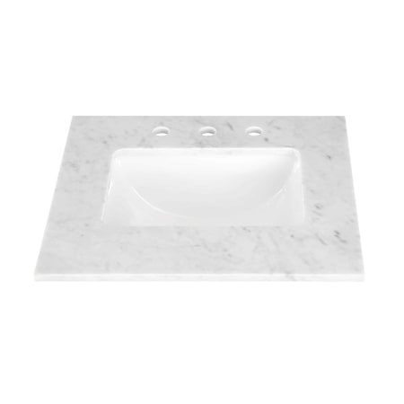 BEMMA Markham 24" Marble Vanity Top Carrara Marble