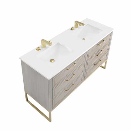 BEMMA Markham 60" Quartz Vanity Top White Quartz