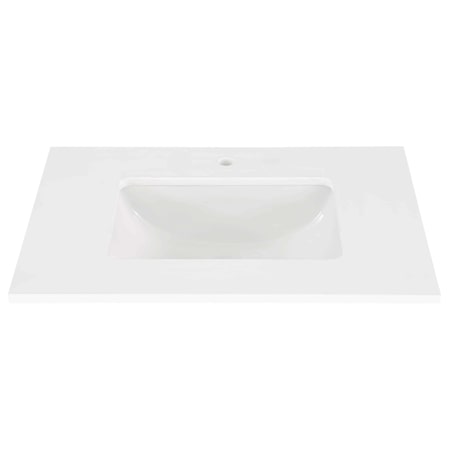 BEMMA Terra 30" Quartz Vanity Top White Quartz