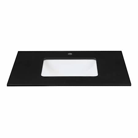 BEMMA Terra 36" Quartz Vanity Top Black Quartz
