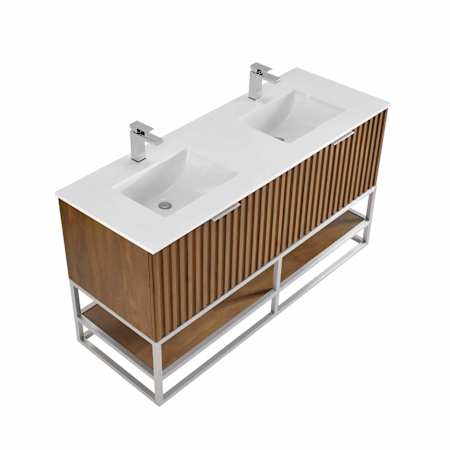 BEMMA Terra 60" Quartz Vanity Top White Quartz