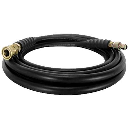 BE Power Equipment BE Power Equipment 25-Foot (1/4") 4000 PSI Black High Pressure Hose w/ Quick Connectors (Cold Water) N/A