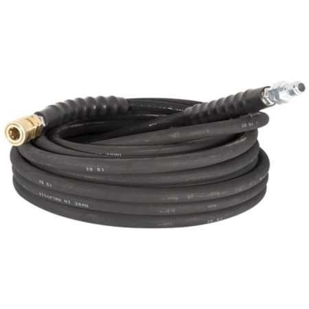 BE Power Equipment BE Power Equipment 50-Foot (3/8") 4000 PSI Black High Pressure Hose w/ Quick Connectors (Cold /Hot Water) N/A