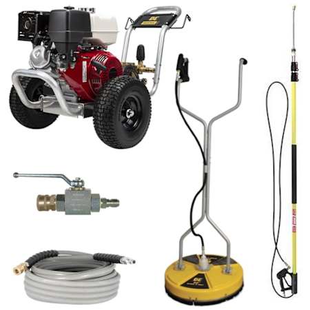 BE Power Equipment 4200 PSI 4.2 GPM Gas Powered Cold Water Pressure Washer with 389 CC Honda Engine N/A