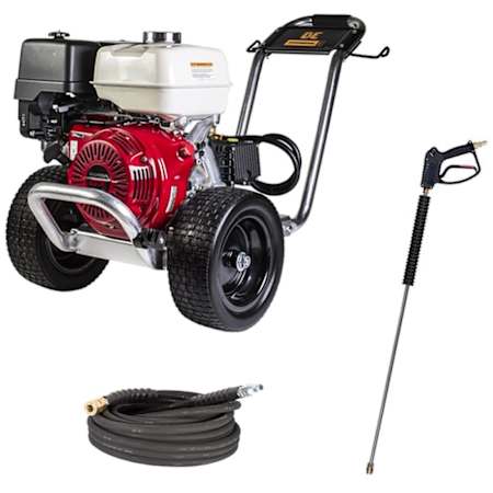 BE Power Equipment 4200 PSI 4.2 GPM Gas Powered Cold Water Pressure Washer with 389 CC Honda Engine N/A