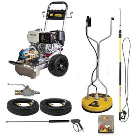 BE Power Equipment 4200 PSI 4 GPM Gas Powered Cold Water Pressure Washer with 389 CC Honda Engine N/A