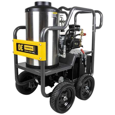 BE Power Equipment 2700 PSI 2.8 GPM Gas Powered Cold / Hot Water Pressure Washer with 196 CC Honda Engine N/A