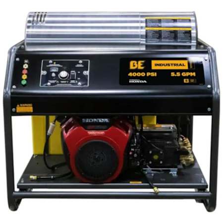 BE Power Equipment 4000 PSI 5.5 GPM Gas Powered Cold / Hot Water Pressure Washer with 688 CC Honda Engine N/A
