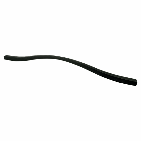 Berenson Fluid 11-11/32" and 12-19/32" Dual Center to Center Modern Wave Arch Large Cabinet Handle / Drawer Pull Black