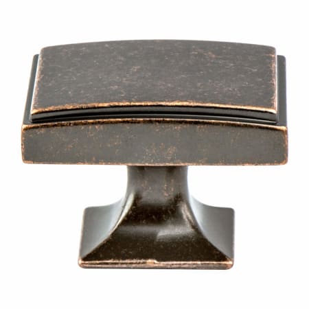 Berenson Hearthstone Pack of (10) - 1-9/16" Rectangular Cabinet Knobs / Drawer Knobs Weathered Verona Bronze