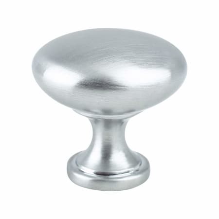 Berenson Advantage Plus 1-1/8 Inch Diameter Classic Mushroom Cabinet Knob / Drawer Knob Satin Chrome