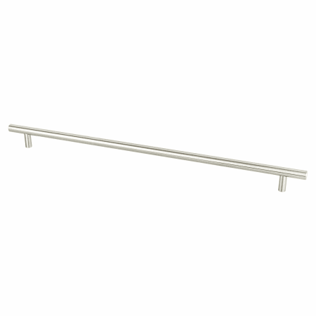 Berenson Tempo 15-1/8" (384mm) Center to Center Round Bar Large Oversized Cabinet Handle / Drawer Pull Brushed Nickel