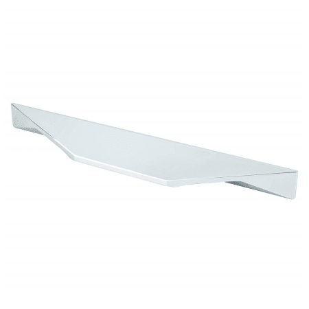 Berenson Profile 7-7/8 Inch Long Modern Finger Cabinet Pull / Drawer Pull from the Art Tech Collection by R. Christensen Polished Chrome