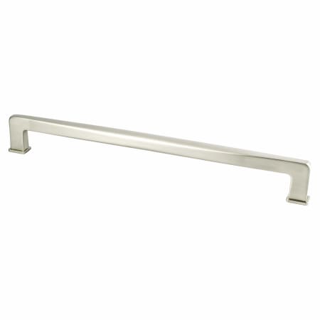 Berenson Subtle Surge 12" Center to Center Contemporary Soft Square Thin Appliance Handle / Appliance Pull Brushed Nickel