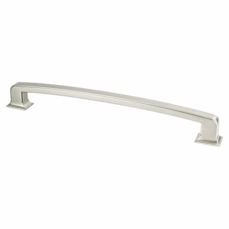 Berenson Hearthstone 12" Center to Center Farmhouse Traditional Square Lines Appliance Handle / Pull Brushed Nickel