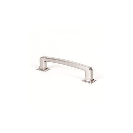 Berenson Hearthstone Pack of (25) - 5-1/16" (128mm) Center to Center Thick Rustic Modern Cabinet Handles / Drawer Pulls Brushed Nickel
