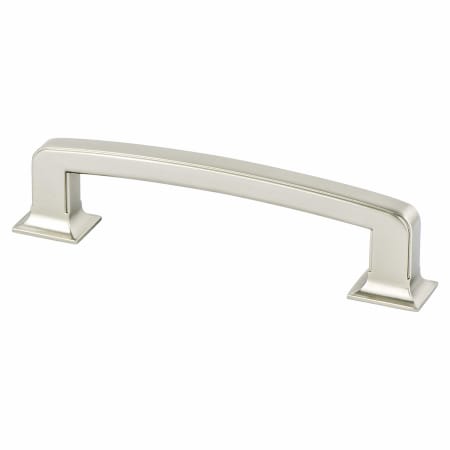 Berenson Hearthstone 5-1/16" (128 mm) Center to Center Thick Bold Farmhouse Cabinet Handle / Drawer Pull Brushed Nickel