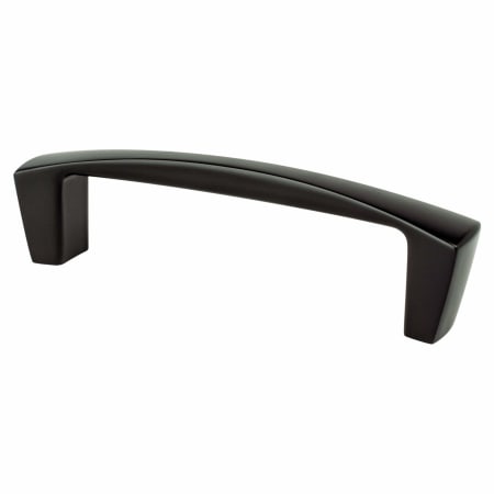 Berenson Aspire 3-3/4" (96 mm) Center to Center Contemporary Curved Cabinet Handle / Drawer Pull with Mounting Hardware Matte Black
