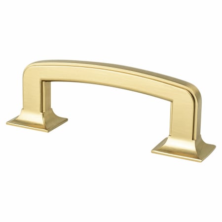 Berenson Hearthstone 3" Center to Center Bold Thick Farmhouse Cabinet Handle / Drawer Pull Modern Brushed Gold