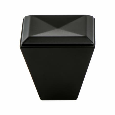 Berenson Connections 1-1/8 Inch Square Tapered Column Cabinet Knob / Drawer Knob Matte Black