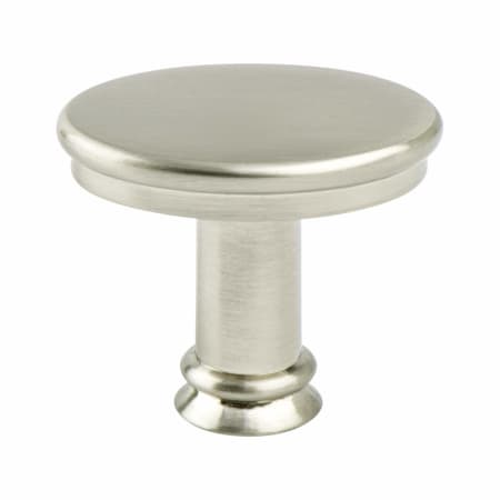 Berenson Dierdra 1-7/16 Inch Flat Oval Cabinet Knob / Drawer Knob Brushed Nickel