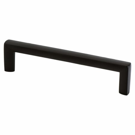 Berenson Metro 5-1/16" (128mm) Center to Center Modern Squared Corner Cabinet Handle / Drawer Pull from the Uptown Appeal Series Matte Black
