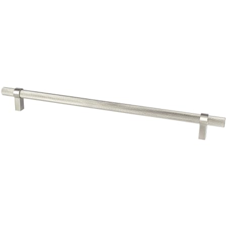 Berenson Radial Reign 18" Center to Center Modern Industrial Diamond Knurled Appliance Pull / Handle Brushed Nickel