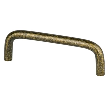 Berenson Advantage Wire Pulls 3-1/2 Inch Center to Center Wire Style Cabinet Handle / Drawer Pull Antique Brass