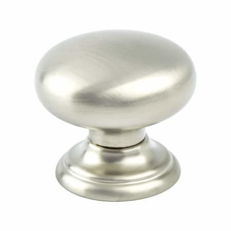 Berenson Euro Classica 1-3/8" Smooth Round Mushroom Cabinet Knob / Drawer Knob Brushed Nickel