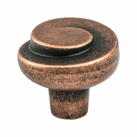 Berenson Sonata 1-3/16 Inch Elegant Swirl Round Cabinet Knob / Drawer Knob Rustic Copper