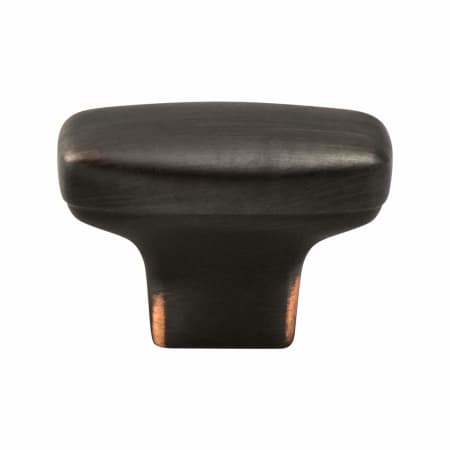 Berenson Vibrato 1-7/16 Inch Soft Corner Rectangular Cabinet Knob / Drawer Knob Verona Bronze