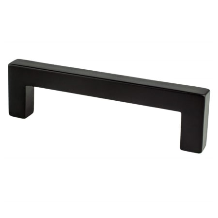 Berenson Contemporary Advantage One 3-3/4 Inch Center to Center Squared Corner Cabinet Handle / Drawer Pull Matte Black