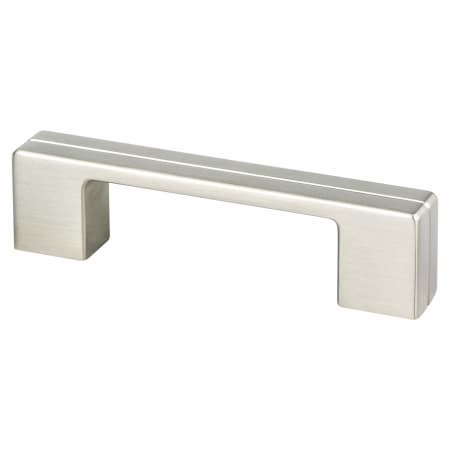Berenson Skyline 3 Inch or 3-3/4 Inch (76mm or 96mm) Center to Center Urban Modern Cabinet Handle / Drawer Pull Brushed Nickel
