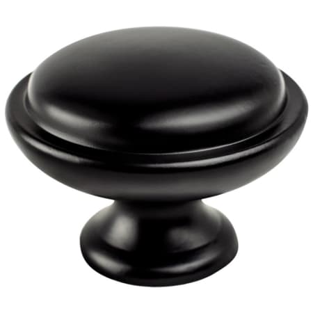 Berenson Traditional Advantage One 1-1/8 Inch Mushroom Cabinet Knob from the Value Collection Matte Black