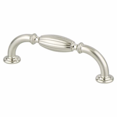 Berenson Advantage 3-3/4" (96mm) Center to Center Traditional Vintage Barrel Cabinet Handle / Drawer Pull Brushed Nickel