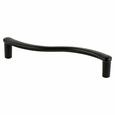 Berenson Advantage Plus Six 5-1/16" (128 mm) Center to Center Contemporary Sleek Wave Cabinet Handle / Drawer Pull Black