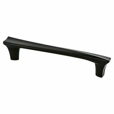 Berenson Fluidic 5-1/16" (128mm) Center to Center Contemporary Contoured Cabinet Handle / Drawer Pull with Mounting Hardware Black