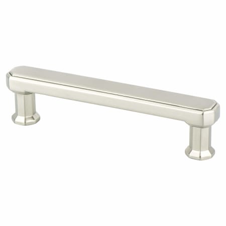 Berenson Harmony 3-3/4" (96mm) Center to Center Traditional Faceted Cabinet Handle / Drawer Pull Brushed Nickel
