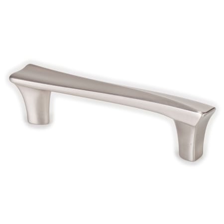 Berenson Fluidic Pack of (25) 3-3/4" (96mm) Center to Center Contemporary Contoured Cabinet Handles / Drawer Pulls with Mounting Hardware Brushed Nickel