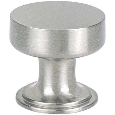 Berenson Folklore 1-1/16" Farmhouse Classic Flat Mushroom Cabinet / Drawer Knob with Flared Base Brushed Nickel
