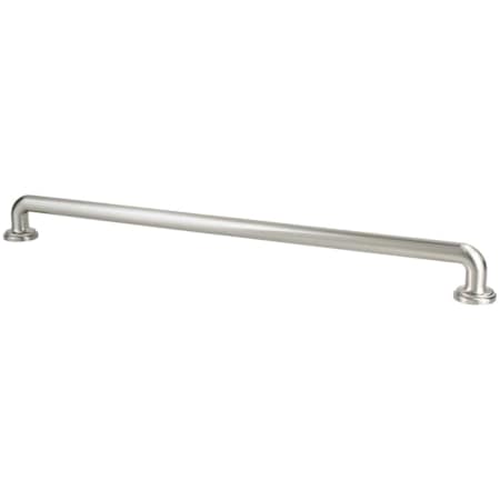 Berenson Folklore 18" Center to Center Farmhouse Industrial Appliance Handle / Pull with Flared Feet Brushed Nickel