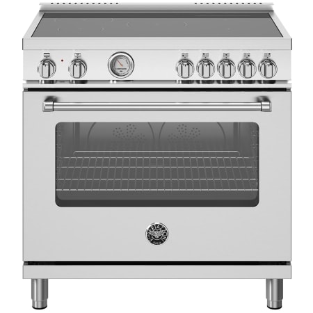 Bertazzoni Master 36 Inch Wide 5.9 Cu. Ft. Free Standing Induction Range Stainless Steel